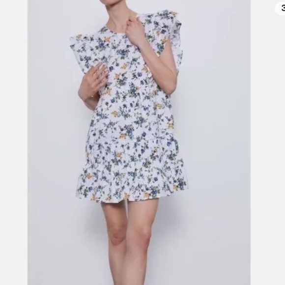 Zara Dresses & Skirts - Zara - white eyelet floral baby doll sundress